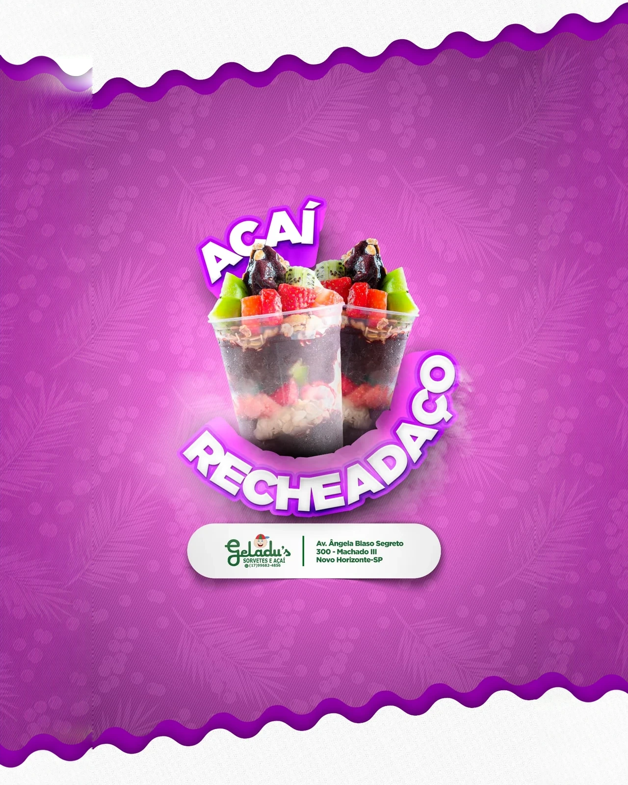 Açaí recheado — Geladu’s Sorvetes e Açaí
