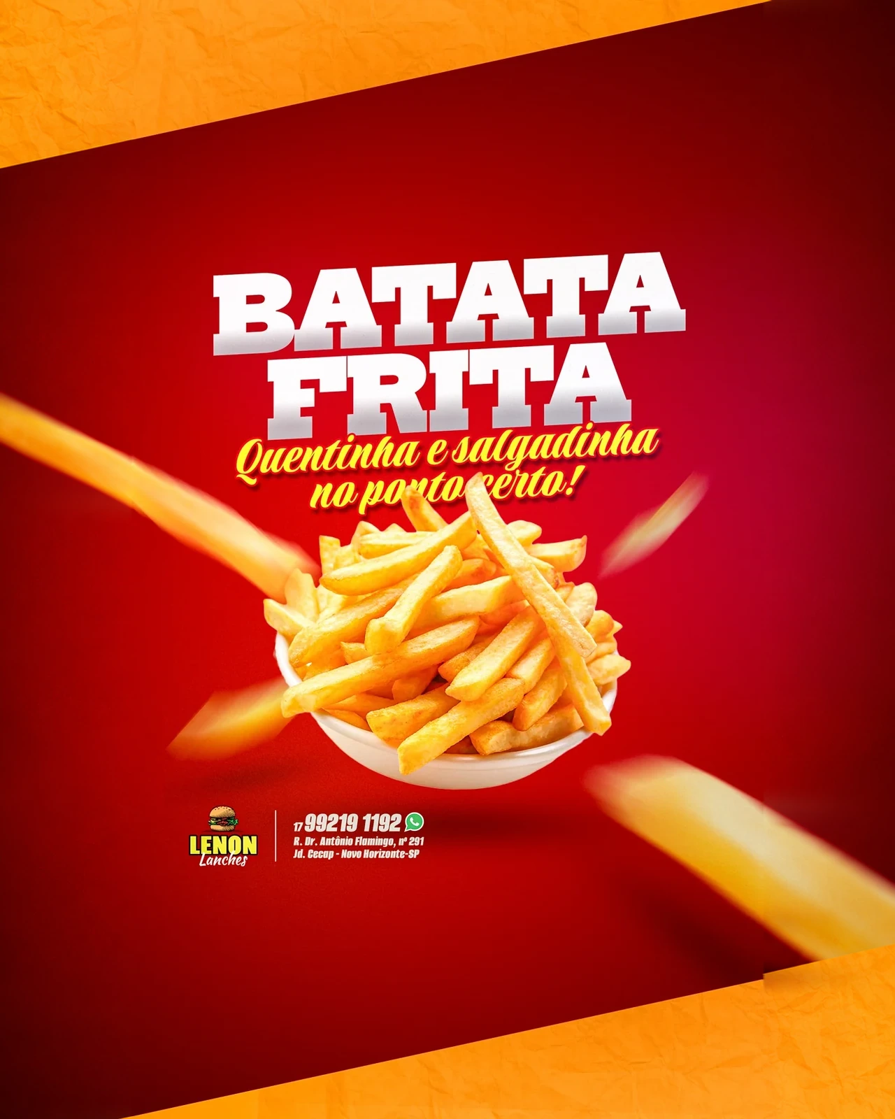 Batata frita — Lenon Lanches