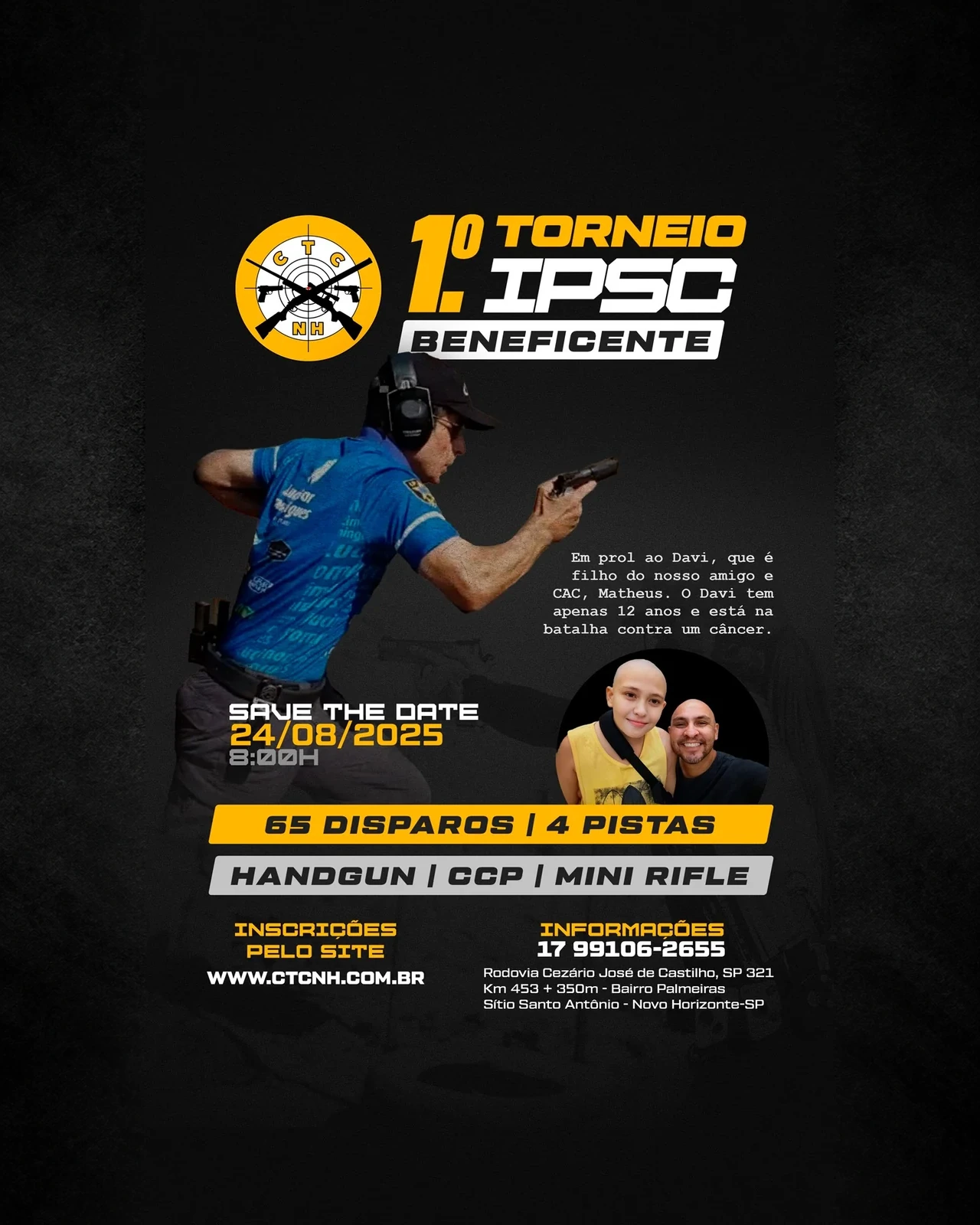 Torneio beneficente — CTCNH · Evento esportivo